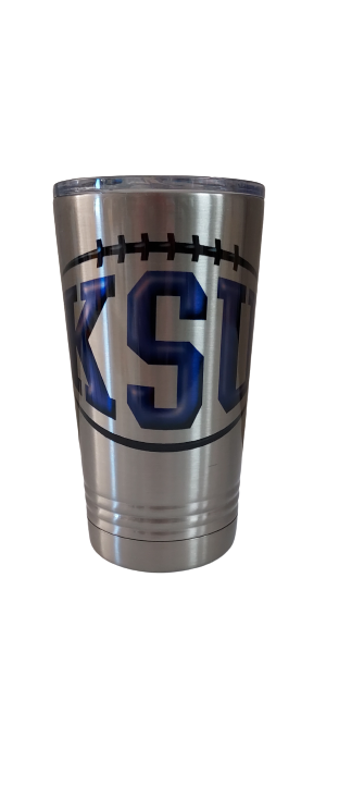 16 oz. KSU Football Stainless Steel Tumbler