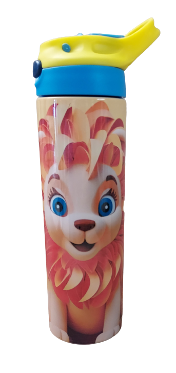 20 oz 3D Lion Stainless Water Bottle