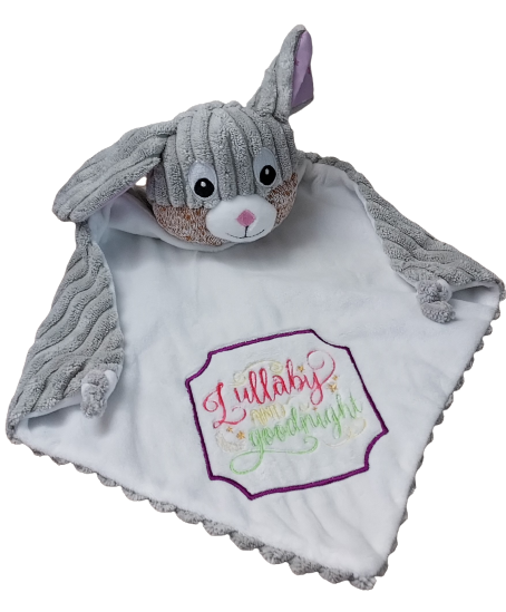 Introduce your little one to the ultimate comfort companion with the Cubbies Clovis Sensory Pink Ears Bunny Blankie. This delightful blankie is more than just a cozy cover—it's a sensory experience designed to soothe and entertain.