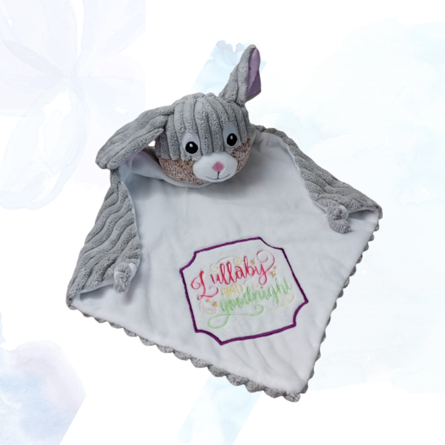 Introduce your little one to the ultimate comfort companion with the Cubbies Clovis Sensory Pink Ears Bunny Blankie. This delightful blankie is more than just a cozy cover—it's a sensory experience designed to soothe and entertain.