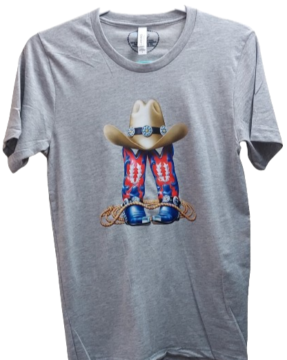 Step into the wild west with our Cowgirls Boots & Hat Gray T-Shirt, a perfect blend of rugged charm and feminine flair. Inspired by the spirit of cowgirls everywhere, this tee celebrates the bold attitude and independent spirit of those who forge their own path. Emblazoned with a stylish graphic featuring classic cowgirl boots and hat, the design captures the essence of frontier adventure and Western style