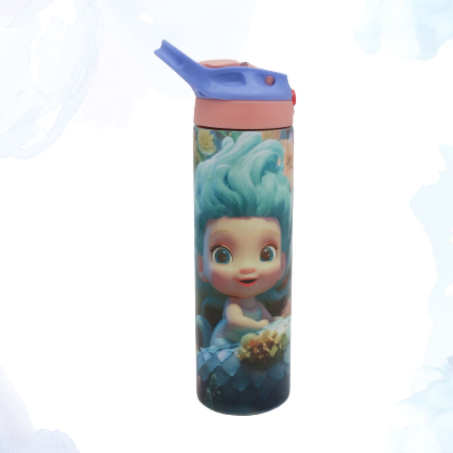 Dive into hydration with our enchanting 3D Mermaid Stainless Steel 20 oz. Water Bottle. This stylish and durable bottle features a stunning, intricately designed mermaid in vibrant colors, creating a captivating 3D effect that brings your favorite mythical creature to life. Crafted from high-quality, food-grade stainless steel, this bottle ensures your beverages stay fresh and at the perfect temperature, whether hot or cold.
