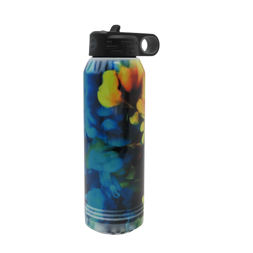 30 oz. Water Bottle - Stainless Steel - Colorful Brushed Smoke