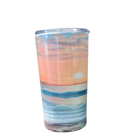 16 oz. Beach 4 Stainless Steel Tumbler