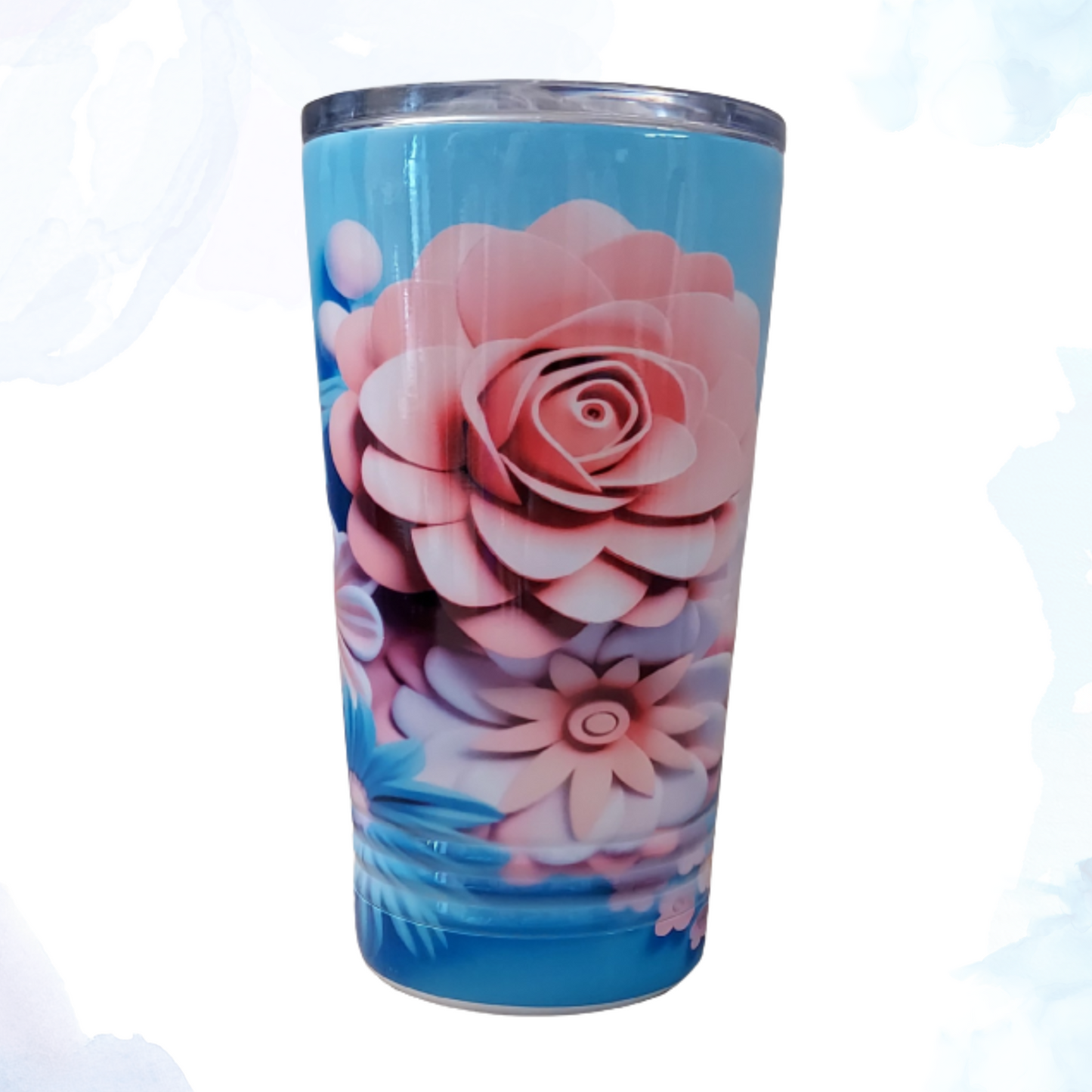 Elevate your beverage experience with our 16 oz. 3D Pink Rose Stainless Steel Tumbler. This exquisite tumbler combines functionality with a touch of elegance, making it the perfect companion for your daily adventures. 3D Rose Design: The standout feature of this tumbler is its stunning 3D pink rose design. Meticulously crafted to offer a lifelike floral texture, this rose adds a charming and sophisticated touch to your drinkware collection.