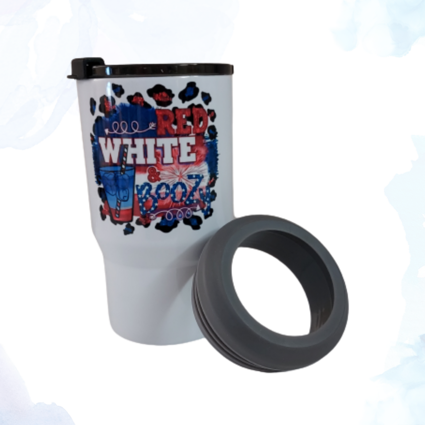 Introducing the Red, White & Boozy 11 oz. White Stainless Steel Bottle Holder – the ultimate accessory for beverage enthusiasts. This sleek, durable bottle holder is designed to keep your glass bottles securely in place while maintaining your drink at the perfect temperature. Crafted from high-quality stainless steel with a pristine white finish, it offers both style and functionality.