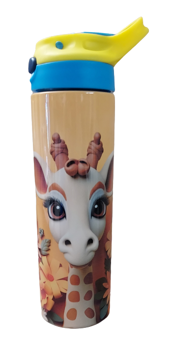 20 oz Giraffe Stainless Water Bottle