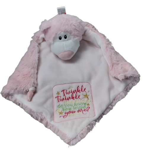 Cubbies Cubbyford Pink Bear Blankie: The Perfect Snuggle Buddy for Your Little One  Give your child the gift of comfort and companionship with the Cubbies Cubbyford Pink Bear Blankie. This adorable pink bear blankie is designed to be more than just a soft, cozy blanket—it's a huggable friend that provides warmth, security, and endless cuddles.