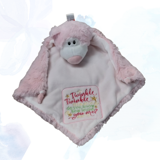 Cubbies Cubbyford Pink Bear Blankie: The Perfect Snuggle Buddy for Your Little One  Give your child the gift of comfort and companionship with the Cubbies Cubbyford Pink Bear Blankie. This adorable pink bear blankie is designed to be more than just a soft, cozy blanket—it's a huggable friend that provides warmth, security, and endless cuddles.