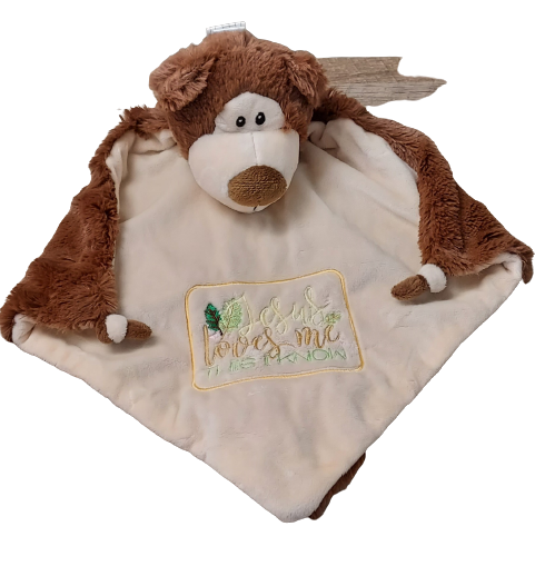 Discover the perfect blend of comfort and charm with the Cubbies Cubbyford Brown Bear Blankie.  This delightful blankie features the adorable Cubbyford the Brown Bear, offering a warm and friendly companion for your little one. Crafted with love and attention to detail, this blankie is more than just a cozy cover—it's a cuddle buddy that brings joy and security.