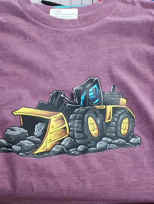 Kids Heather Maroon Loader Tee