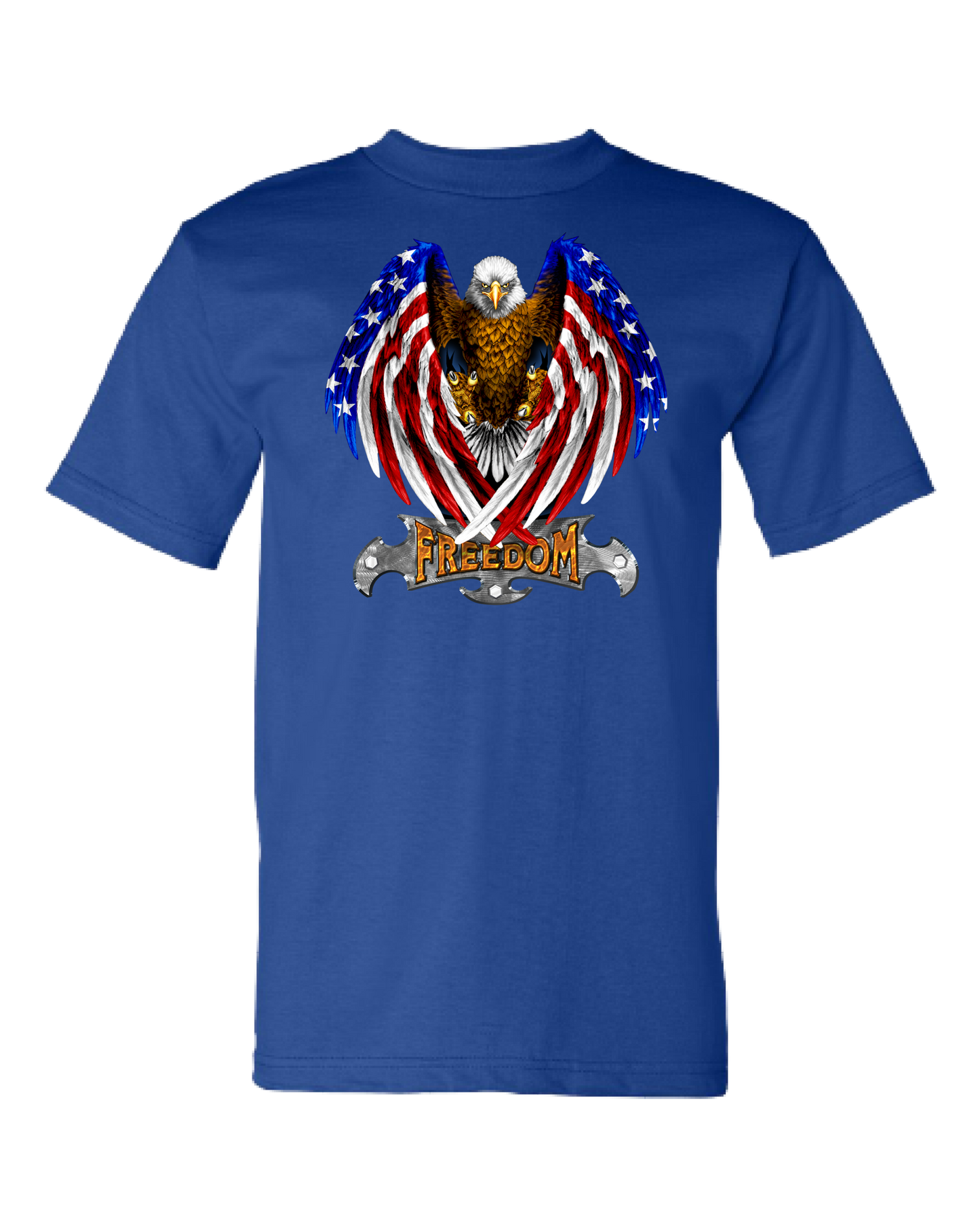 Patriotic Freedom Eagle & American Flags T-Shirt