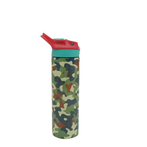 20 oz Green Camo Stainless Water Bottle