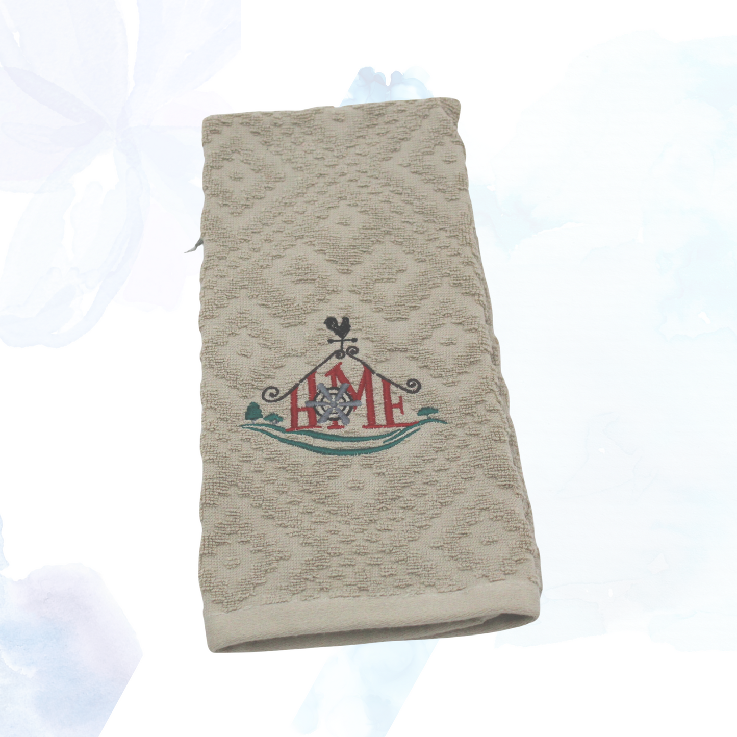 Home Embroidered Kitchen Towel