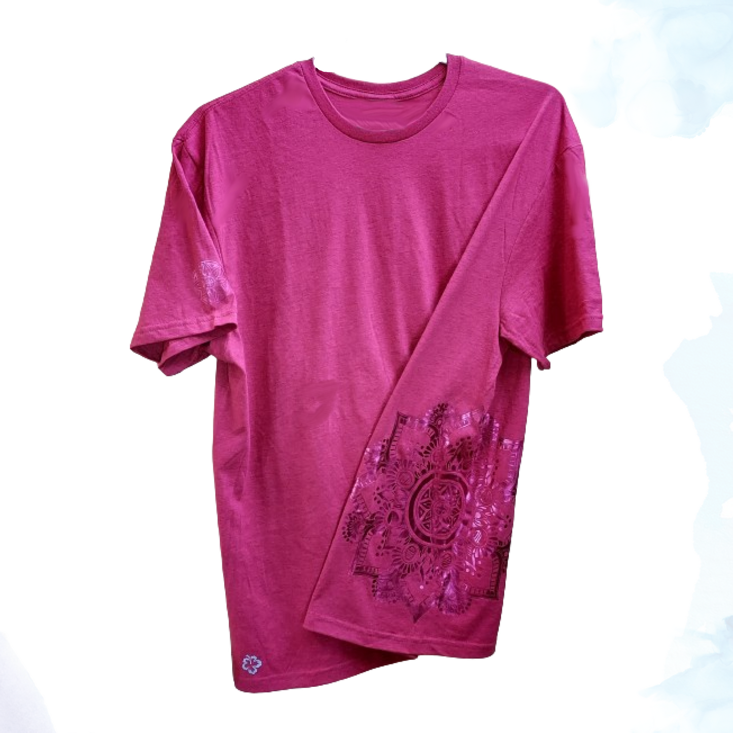 Pink Shimmer Mandala Designer Tee