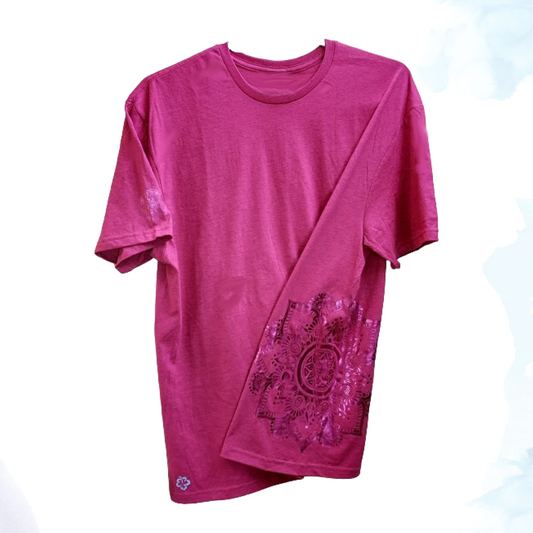 Pink Shimmer Mandala Pink Designer Tee