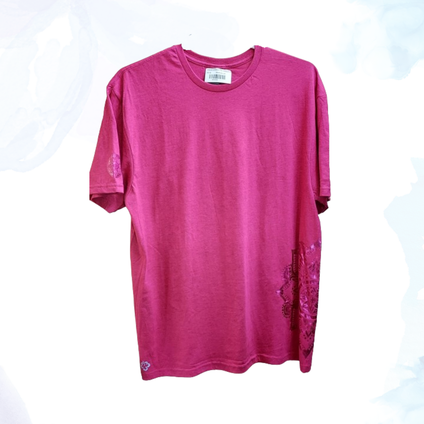 Pink Shimmer Mandala Designer Tee