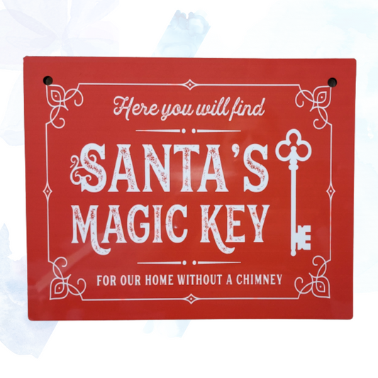 Santa's Magic Key Hanging Sign