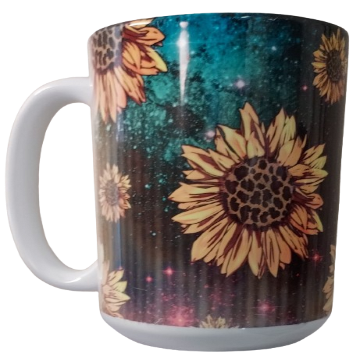 15 oz. Sunflowers Ceramic Mug