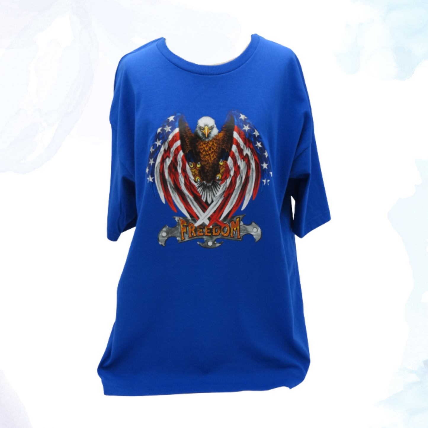 Patriotic Freedom Eagle & American Flags T-Shirt