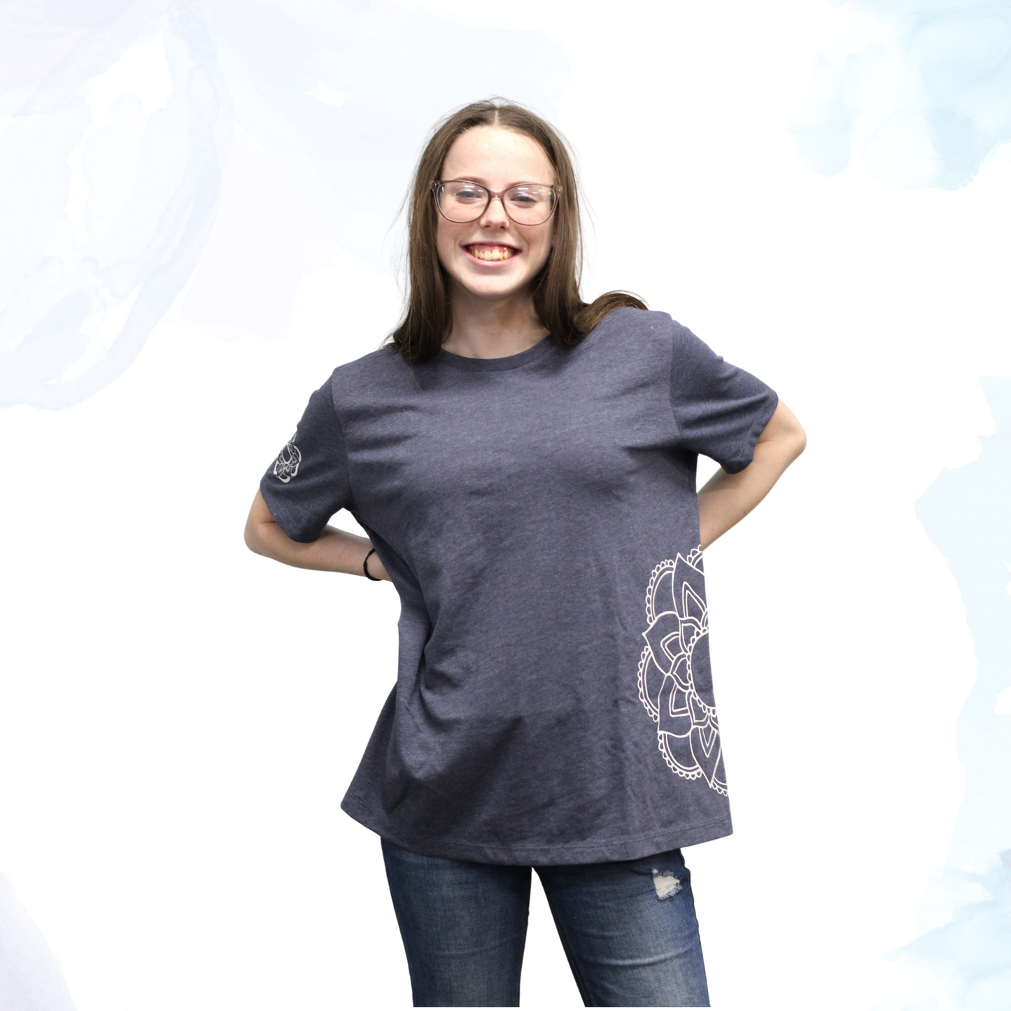 Shimmering Mandala II Designer T-Shirt