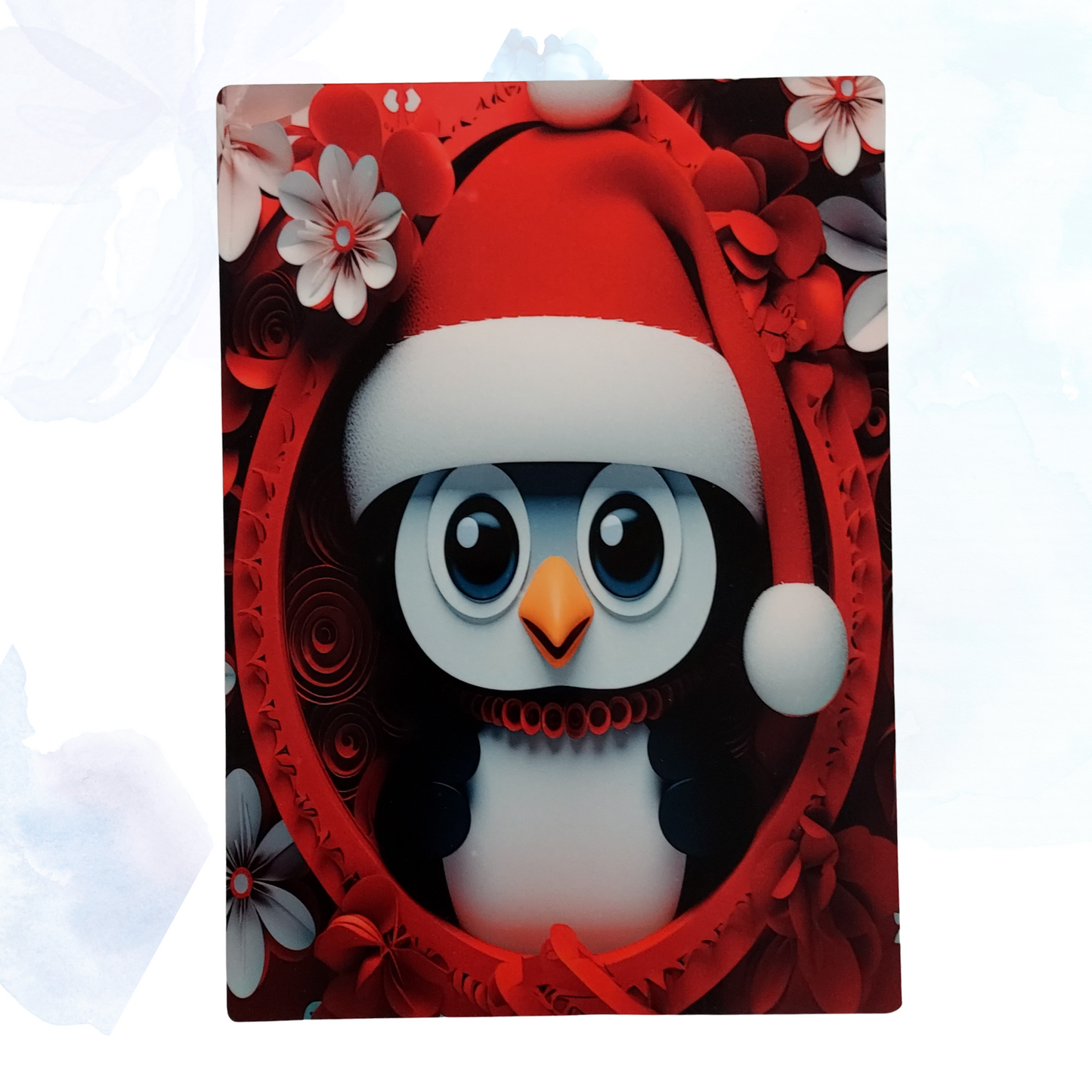 Penguin Red Shelf Sitter