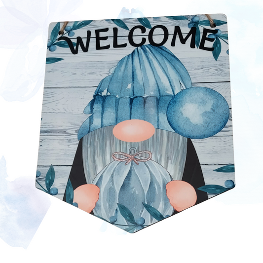 Winter Welcome Gnome Hanging Home Decor Sign