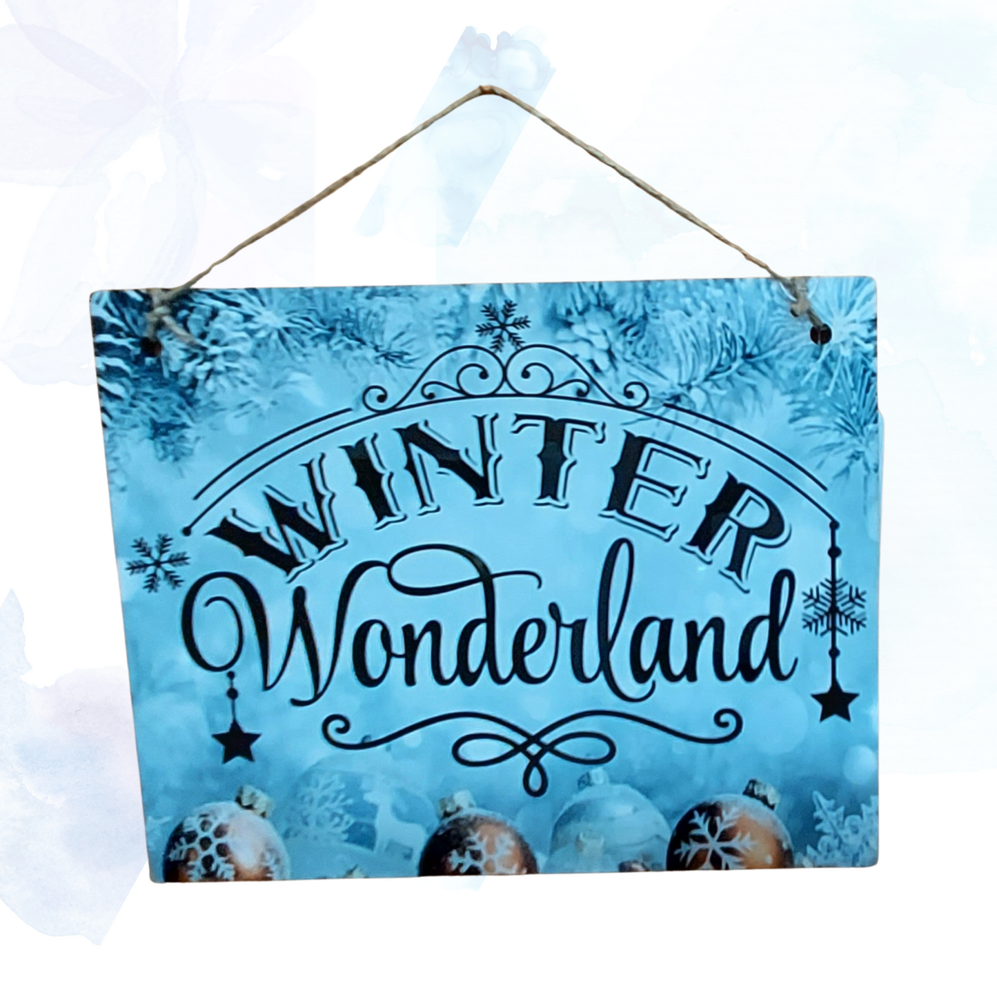 Winter Wonderland Hanging Home Decor Sign